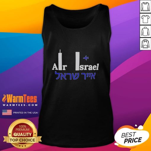Good Air Israel 911 tank top featuring a stylish design, perfect for casual wear and showcasing Israeli pride.