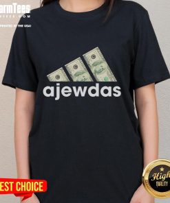 Good Ajewdas Money Dollars logo on a stylish ladies tee, featuring vibrant colors and a modern design.