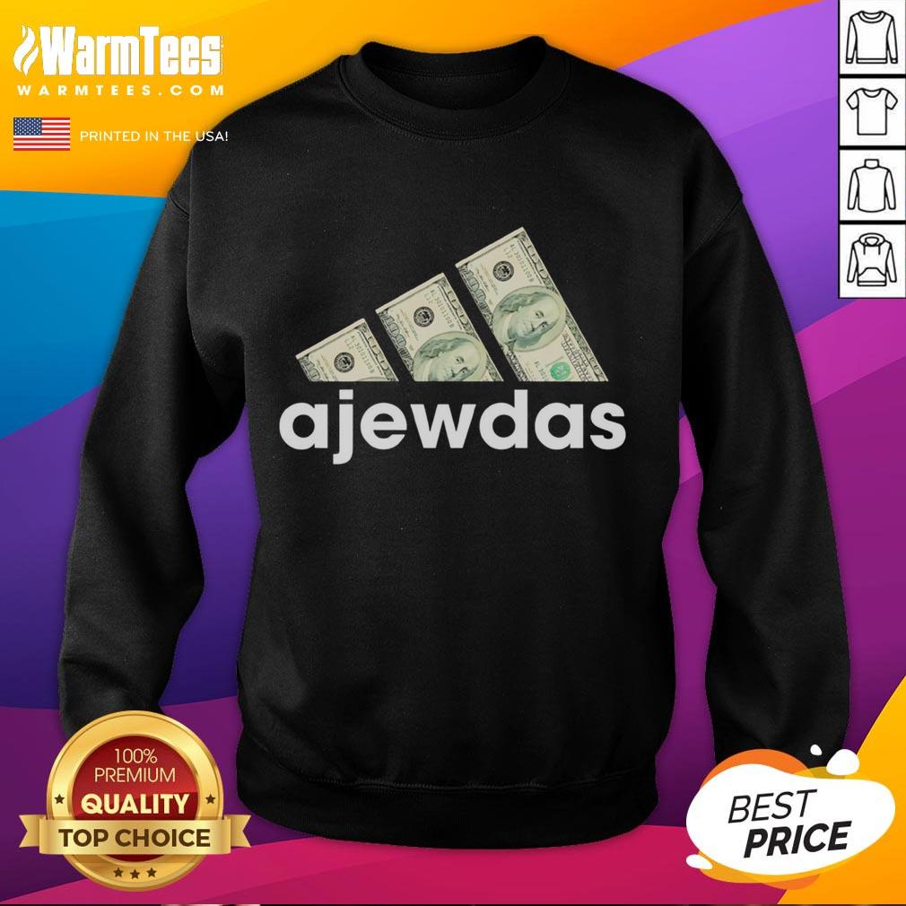 Good Ajewdas Money Dollars Logo Sweatshirt Alt Text: Good Ajewdas Money Dollars logo sweatshirt featuring a stylish design, perfect for casual wear and fashion enthusiasts.