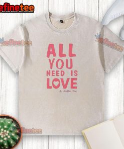 Good Amanda Knox All You Need Is Love washed t-shirt featuring a stylish design and vibrant colors.