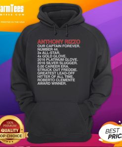 Good Anthony Rizzo Our Captains Accomplishments Hoodie showcasing a stylish design celebrating Rizzo's achievements.
