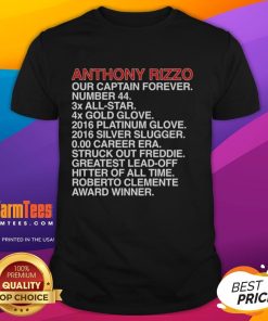Good Anthony Rizzo Our Captain's Accomplishments T-Shirt showcasing Rizzo's achievements in a stylish design for fans.