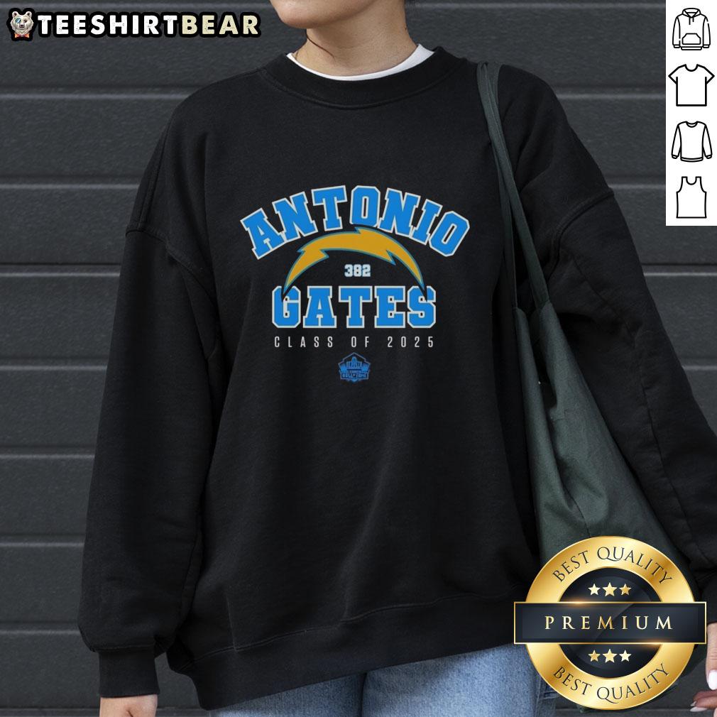 Good Antonio Gates Class Of 2025 Sweatshirt Good Antonio Gates Class of 2025 sweatshirt featuring bold lettering and a stylish design for sports fans and alumni.