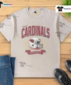 Good Arizona Cardinals Historic Prime Play Washed T-Shirt in red, featuring team logo and vintage design for fans.