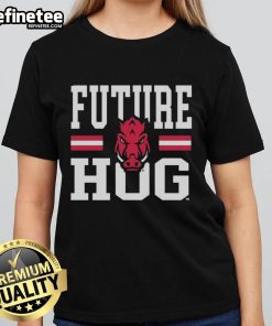 Good Arkansas Razorbacks Future Hog Ladies Tee featuring vibrant team colors and stylish design for female fans.