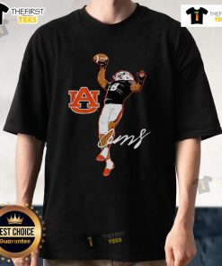Good Auburn Tigers Football Cam Coleman Superstar Pose Signature T-Shirt featuring vibrant team colors and a bold design.