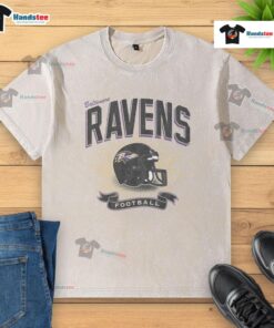 Good Baltimore Ravens Historic Prime Play Washed T-Shirt featuring team logo and vintage design in purple.
