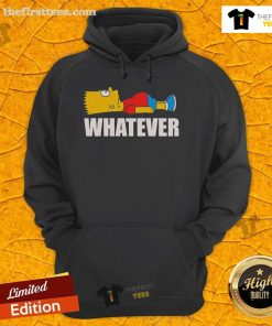 Good Bart Simpson Whatever Hoodie featuring iconic cartoon graphics, perfect for casual and stylish wear.