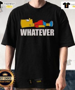 Good Bart Simpson Whatever T-Shirt featuring Bart with a playful expression, perfect for fans of The Simpsons.