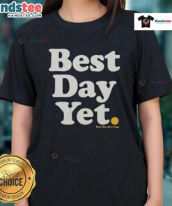 Good Best Day Yet Brewing Ladies Tee featuring a stylish design perfect for coffee lovers and casual wear.