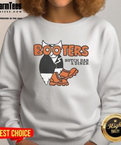 Good Booters Butch Bar and Diner sweatshirt featuring a vibrant logo design, perfect for fans of the diner culture.
