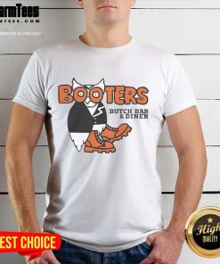 Good Booters Butch Bar and Diner T-Shirt featuring a vintage design and vibrant colors, perfect for casual wear.