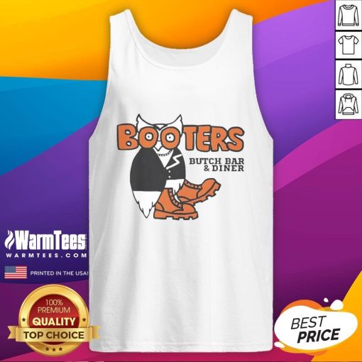Good Booters Butch Bar and Diner tank top featuring vibrant colors and unique design, perfect for casual outings.