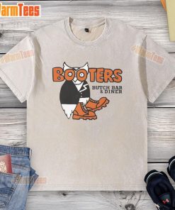 Alt Text: Good Booters Butch Bar and Diner washed t-shirt featuring a vintage design, perfect for casual wear.