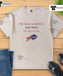 Alt Text: Good Buffalo Bills football washed t-shirt featuring Josh Alien graphic, perfect for fans showcasing team spirit.