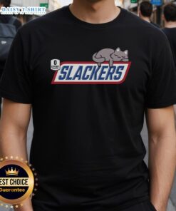 Good Cat Slackers 0 Effort Everyday T-Shirt featuring a playful cat design, perfect for cat lovers and casual wear.