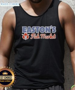 Good Catch of the Day: Cam Easton's Fish Market tank top featuring vibrant fish graphics and a stylish design.
