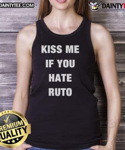 Good Collo Kiss Me If You Hate Ruto tank top featuring bold text design, perfect for fans and casual wear.