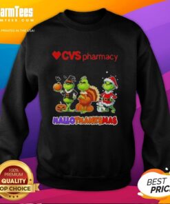 Good Cvsharmacy X Grinch Cosplay sweatshirt for Happy HalloThanksMas featuring festive designs and vibrant colors.