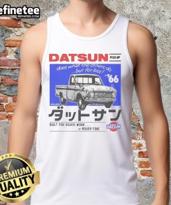 Good Datsun 520 tank top featuring a unique design, showcasing style and affordability for car enthusiasts.