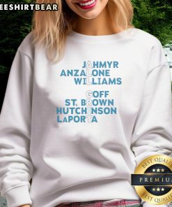 Alt Text: Good Detroit Lions All Grit sweatshirt featuring names of football players, perfect for fans and game day wear.