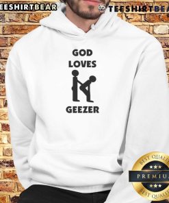 Good Dominic Fike God Loves Geezer hoodie displayed on a mannequin, showcasing trendy streetwear fashion for fans.