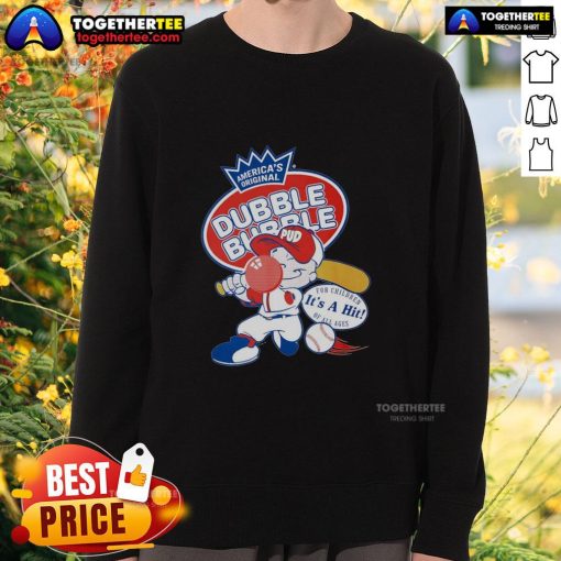 Good Dubble Bubble It's A Hit sweatshirt featuring vibrant colors and playful graphics, perfect for casual wear.