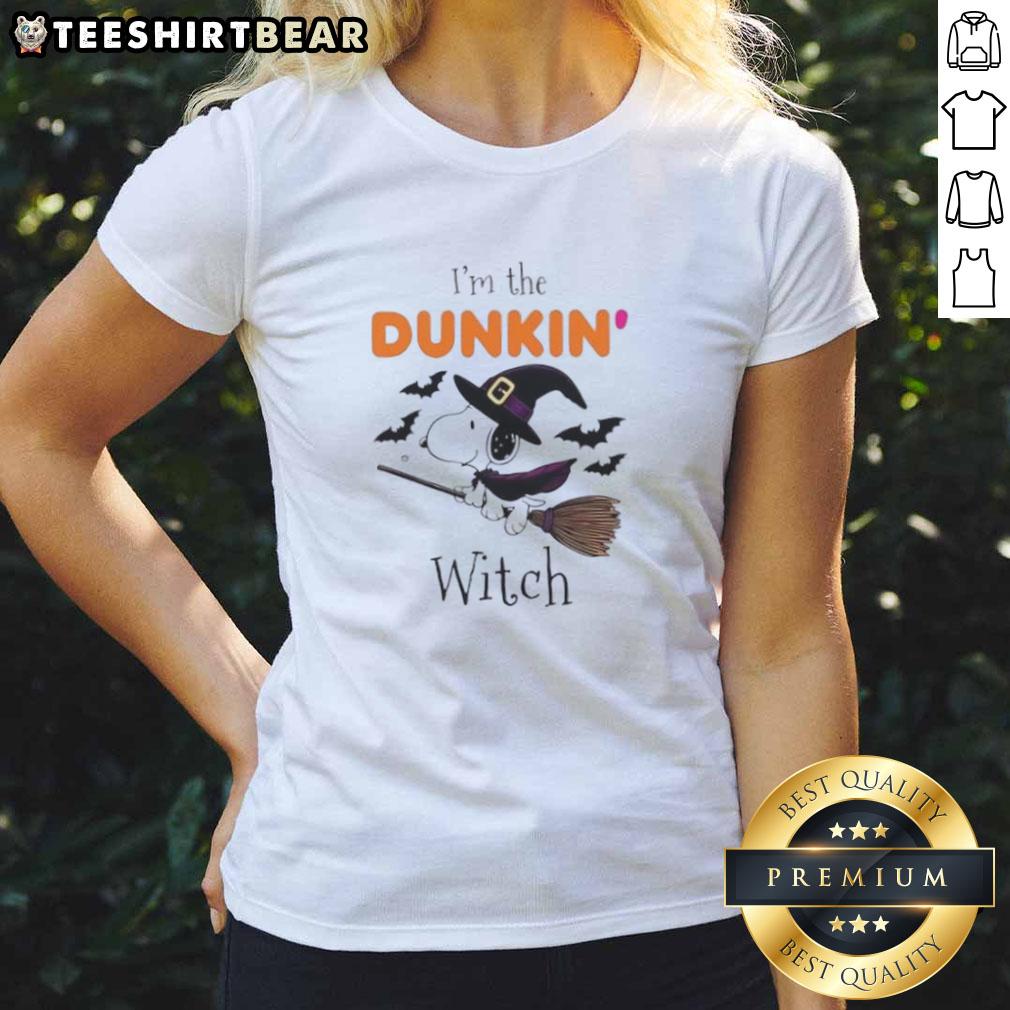 Good Dukin Donuts X Snoopy I'M The Witch Halloween Ladies Tee Good Dukin Donuts x Snoopy I'm The Witch Halloween Ladies Tee featuring a fun graphic perfect for Halloween festivities.