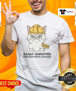 Good Easily Annoyed Process With Caution T-Shirt featuring a humorous design for those with a quirky sense of humor.