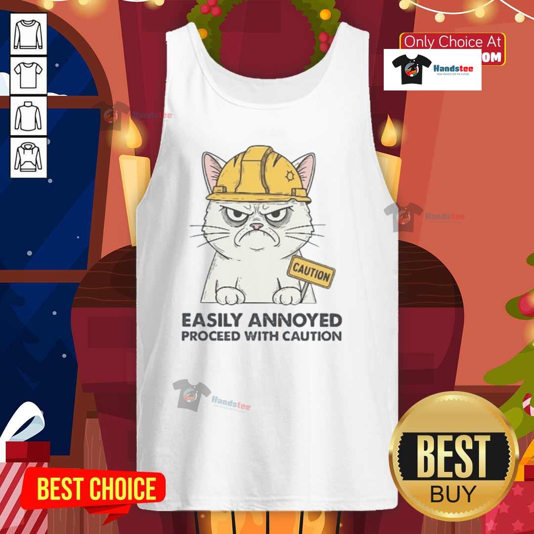 Good Easily Annoyed Process With Caution Tank Top Good Easily Annoyed Process With Caution Tank Top design featuring playful graphics and bold text for casual wear.