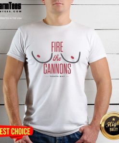Good Fire The Cannons Tampa Bay Buccaneers T-Shirt featuring team colors and logo, perfect for fans and game day.