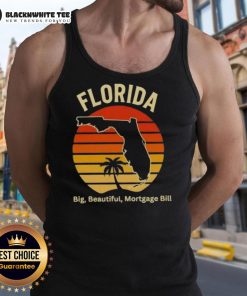 Vintage Florida big beautiful mortgage bill tank top, showcasing a stylish design perfect for casual summer wear.