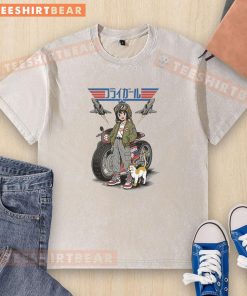 Good Fly Girl anime style washed t-shirt featuring vibrant graphics and a casual fit, perfect for anime fans.