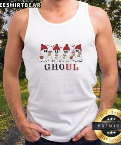 Good Ghoul Ghosts Halloween Tank Top featuring spooky designs perfect for festive celebrations and Halloween parties.
