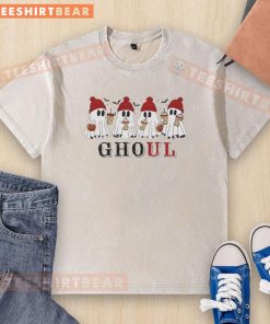 Good Ghoul Ghosts Halloween washed t-shirt featuring playful ghost graphics perfect for spooky season attire.