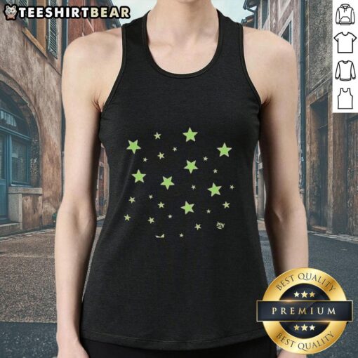 Good Glow In The Dark Stars Tank Top featuring a vibrant star design, perfect for nighttime wear and stargazing enthusiasts.