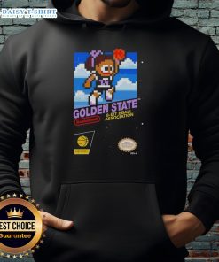 Good Golden State Valkyries basketball 8-bit hoodie featuring retro design and vibrant colors for fans and gamers.