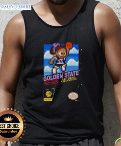 Alt Text: Good Golden State Valkyries basketball 8-bit tank top featuring a retro design and vibrant colors for fans.