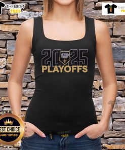 Good Golden State Valkyries Inaugural Season 2025 WNBA Playoffs tank top featuring team colors and logo.