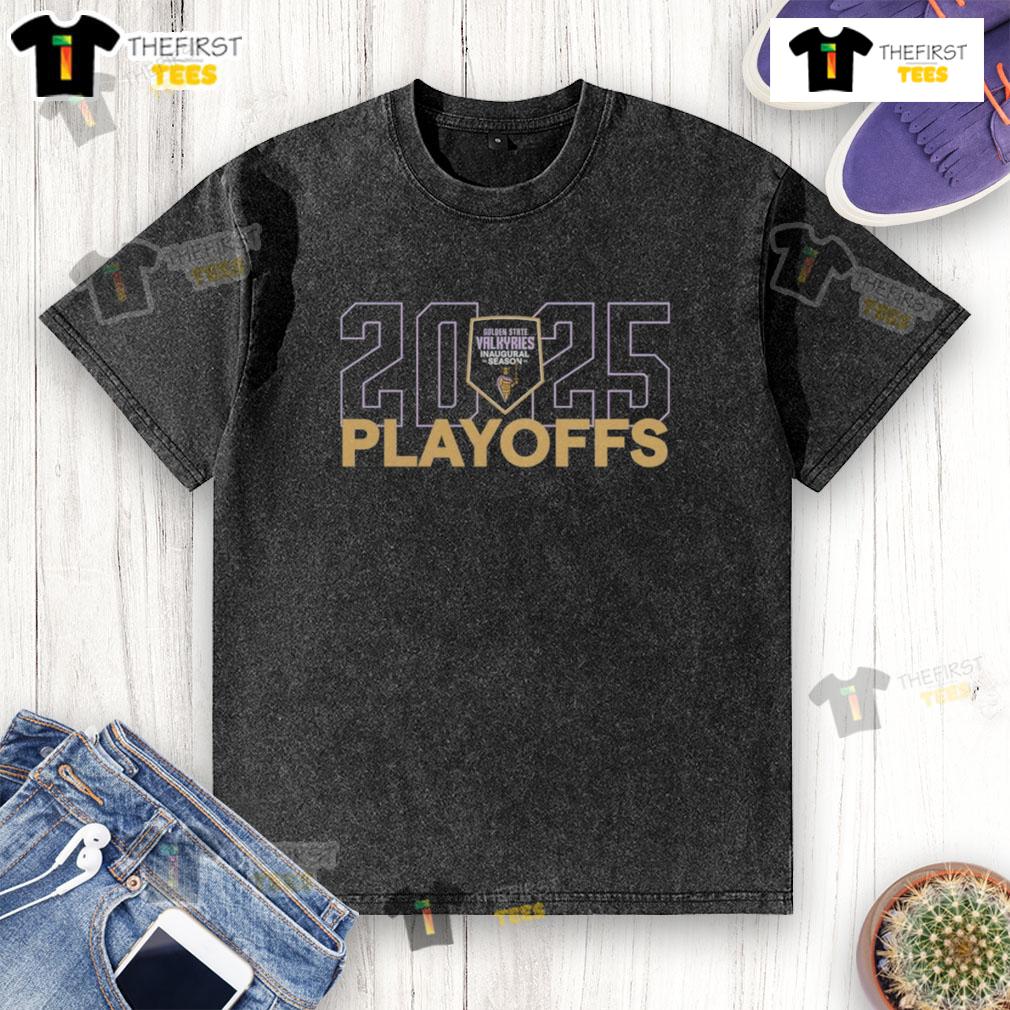 Good Golden State Valkyries Inaugural Season 2025 Wnba Playoffs Washed T Shirt Good Golden State Valkyries Inaugural Season 2025 WNBA Playoffs washed t-shirt design featuring team colors and logo.