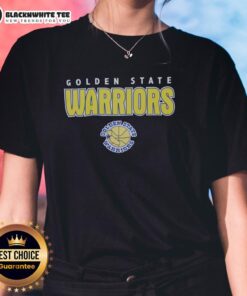 Good Golden State Warriors Throwback Ladies Tee featuring retro design and vibrant team colors for female fans.