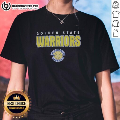 Good Golden State Warriors Throwback Ladies Tee featuring retro design and vibrant team colors for female fans.