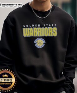 Vintage Good Golden State Warriors throwback sweatshirt featuring the team's iconic logo and colors.