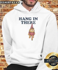 Cozy Good Hang In There Garfield hoodie featuring a playful cartoon design, perfect for fans and casual wear.