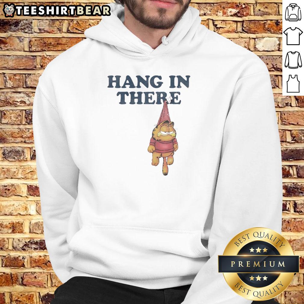 Good Hang In There Garfieid Hoodie Cozy Good Hang In There Garfield hoodie featuring a playful cartoon design, perfect for fans and casual wear.