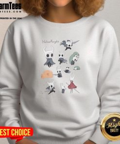 Chibi-style Good Hollow Knight sweatshirt featuring vibrant colors and detailed graphics, perfect for gamers and fans.