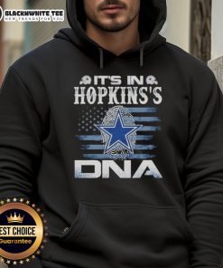 Good Hopkins Dallas Cowboys 'It's In DNA' flag hoodie featuring team colors and logo, perfect for fans and casual wear.