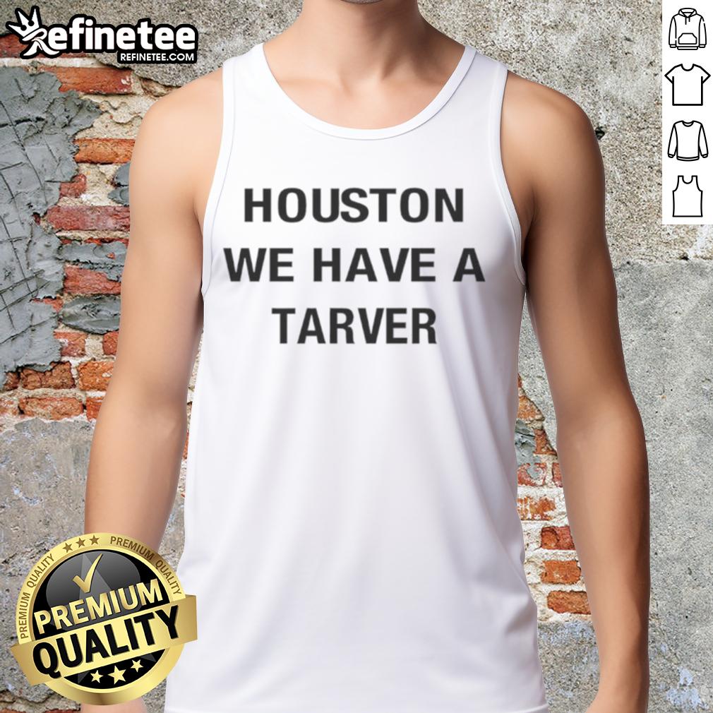 Good Houston We Have A Tarver Tank Top Alt Text: Good Houston We Have A Tarver Tank Top featuring a stylish design perfect for casual summer wear.