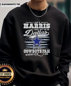 Cozy sweatshirt featuring 'Good I Am A Harris' slogan, perfect for Dallas Cowboys fans anywhere.