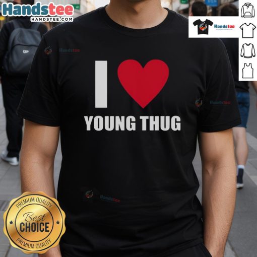 Good I Love Young Thug T-Shirt featuring vibrant design and bold typography celebrating the rapper's unique style.